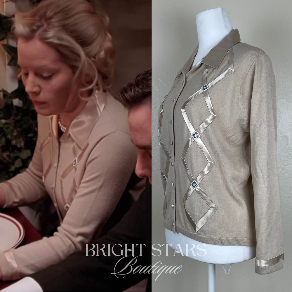 Rare Cardigan ASO Anya Buffy the Vampire Slayer Wool Silk Blend Classic - Picture 3 of 13